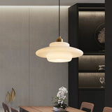 Load image into Gallery viewer, Mid Century Style Milk White Glass Pendant Light