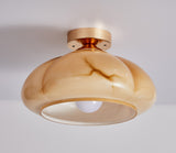 Load image into Gallery viewer, French Medieval-style Retro Glass Ceiling Lamp
