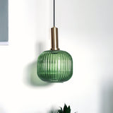 Load image into Gallery viewer, Retro Lantern Shape Stained Glass Pendant Light -Homdiy