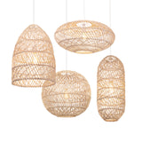 Load image into Gallery viewer, Basket Rattan Woven Lantern Chandelier Pendant Lamp Shade