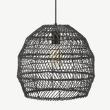Load image into Gallery viewer, Basket Rattan Woven Pendant Light Shades Black