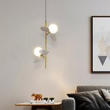Load image into Gallery viewer, Modern Glass Art Colorful Macaron LED Pendant Light 
