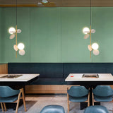 Load image into Gallery viewer, Modern Glass Art Colorful Macaron LED Pendant Light 
