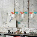 Load image into Gallery viewer, Modern Glass Art Colorful Macaron LED Pendant Light 