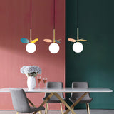 Load image into Gallery viewer, Modern Glass Art Colorful Macaron LED Pendant Light 