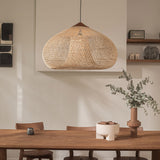 Load image into Gallery viewer, Vintage Pendant Light Rattan Drum Lampshade