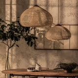 Load image into Gallery viewer, Vintage Pendant Light Rattan Drum Lampshade
