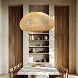 Load image into Gallery viewer, Vintage Pendant Light Rattan Drum Lampshade