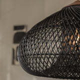 Load image into Gallery viewer, Vintage Pendant Light Rattan Drum Lampshade