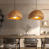 Load image into Gallery viewer, Nordic Brown Resin Oval Pendant Light