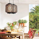 Load image into Gallery viewer, Outdoor Waterproof Lantern Rattan Pendant Lights