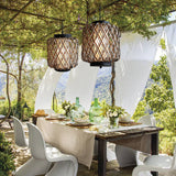 Load image into Gallery viewer, Outdoor Waterproof Lantern Rattan Pendant Lights