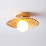 Load image into Gallery viewer, Flush Mount Solid Wooden Ceiling Light