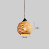 Load image into Gallery viewer, Minimal Bamboo Woven Kitchen Island Hanging Lamp