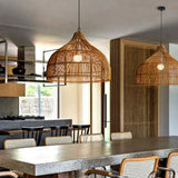 Load image into Gallery viewer, Simple Hand-woven Rattan Pendant Light Dining Room Kitchen Hanging Lamp