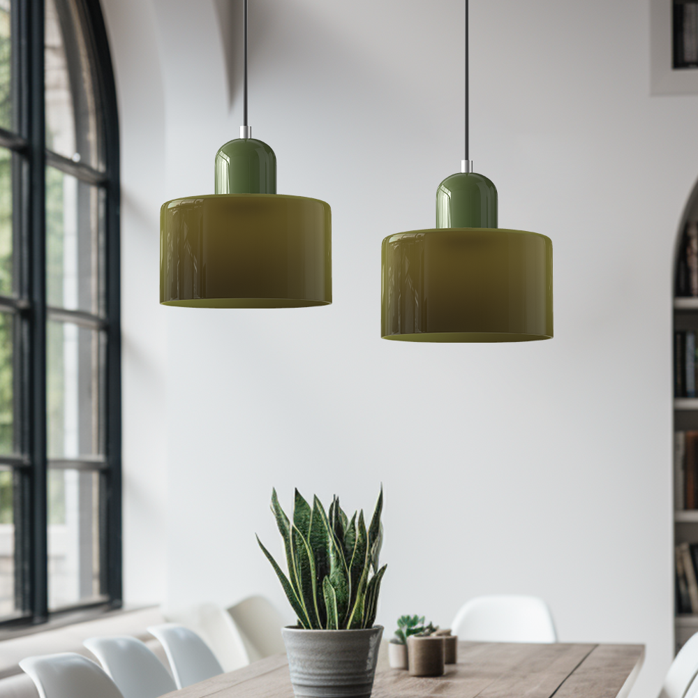 Beautiful view of Sustainable Glass Pendant Light For Small Space