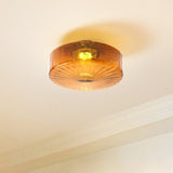 Load image into Gallery viewer, Amber Ceiling Light with Glass Shade for Bedroom