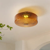 Load image into Gallery viewer, Amber Ceiling Light with Glass Shade for Bedroom