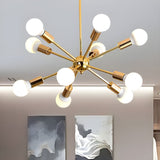 Load image into Gallery viewer, Metal Starburst Chandelier Light Modernist 6 Lights