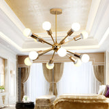 Load image into Gallery viewer, Metal Starburst Chandelier Light Modernist 6 Lights