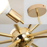 Load image into Gallery viewer, Metal Starburst Chandelier Light Modernist 6 Lights