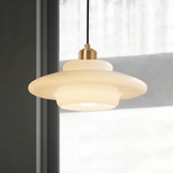 Load image into Gallery viewer, Mid Century Style Milk White Glass Pendant Light