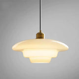 Load image into Gallery viewer, Mid Century Style Milk White Glass Pendant Light