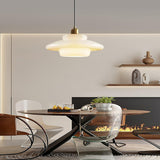 Load image into Gallery viewer, Mid Century Style Milk White Glass Pendant Light