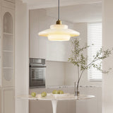 Load image into Gallery viewer, Mid Century Style Milk White Glass Pendant Light