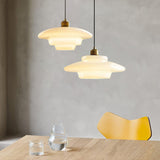 Load image into Gallery viewer, Mid Century Style Milk White Glass Pendant Light