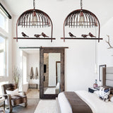 Load image into Gallery viewer, Industrial Style Metal birdcage chandelier