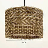 Load image into Gallery viewer, Montecito Drum Shape Rattan Pendant Light for Kitchen Islands