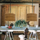 Load image into Gallery viewer, Montecito Drum Shape Rattan Pendant Light for Kitchen Islands