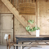 Load image into Gallery viewer, Montecito Drum Shape Rattan Pendant Light for Kitchen Islands