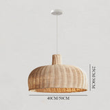 Load image into Gallery viewer, Retro Rattan Japanese Handwoven Restaurant Chandelier