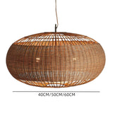 Load image into Gallery viewer, Rattan chandelier retro Japanese style wabi-sabi style bamboo pendant light