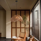 Load image into Gallery viewer, Wabi-Sabi Style Japanese Rattan Pendant Light Fixture For Living Room