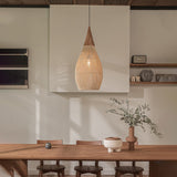 Load image into Gallery viewer, Wabi-sabi Retro Living Room Rattan Pendant Light Solid Wood Restaurant Lampshade