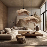 Load image into Gallery viewer, Double Layer Hemp Rope Umbrella Pendant Light