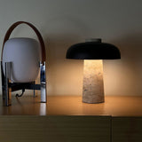 Load image into Gallery viewer, Modern Travertine Mushroom Table Lamp Bedroom Bedside Light