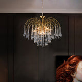 Load image into Gallery viewer, Classical Drop Glass Chandelier Italian Design Living Room Crystal Lighting