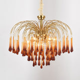 Load image into Gallery viewer, Classical Drop Glass Chandelier Italian Design Living Room Crystal Lighting