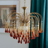 Load image into Gallery viewer, Classical Drop Glass Chandelier Italian Design Living Room Crystal Lighting