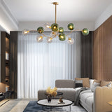 Load image into Gallery viewer, Glass Magic Bean Molecular Creative Branch Arm  Chandelier