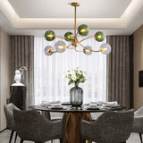 Load image into Gallery viewer, Glass Magic Bean Molecular Creative Branch Arm  Chandelier