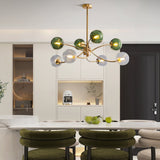 Load image into Gallery viewer, Glass Magic Bean Molecular Creative Branch Arm  Chandelier