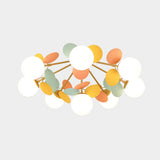 Load image into Gallery viewer, Nordic Colorful Elegant Living Room Creative Glass Magic Bean Chandelier