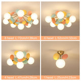 Load image into Gallery viewer, Nordic Colorful Elegant Living Room Creative Glass Magic Bean Chandelier