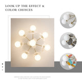 Load image into Gallery viewer, Nordic Colorful Elegant Living Room Creative Glass Magic Bean Chandelier