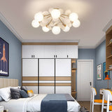 Load image into Gallery viewer, Nordic Colorful Elegant Living Room Creative Glass Magic Bean Chandelier